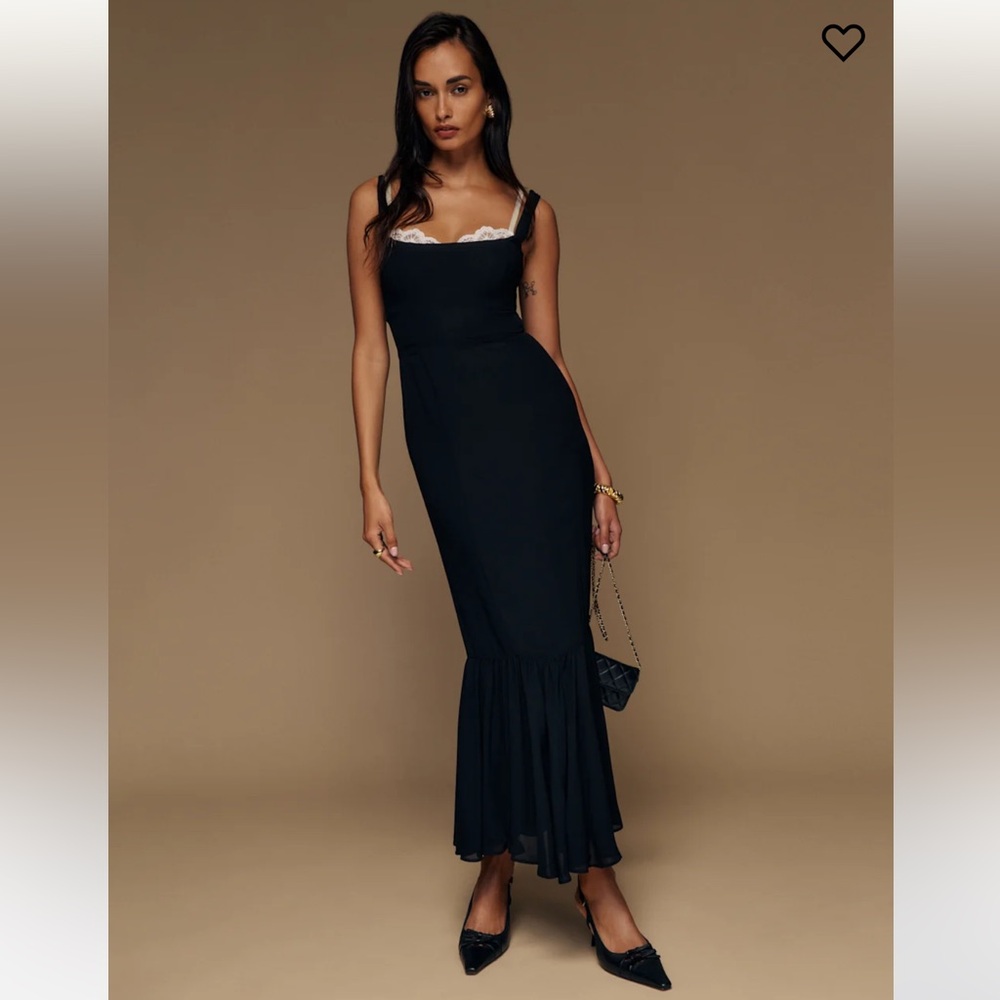 Reformation Irisa Dress Black - Size 12